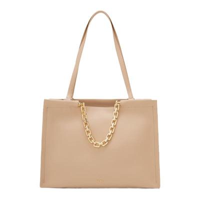 ELLE头层牛皮空气手提枕头包