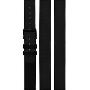 FOB手表表带 R360黑色真皮表带经典单环手表表带时尚三环表带百搭