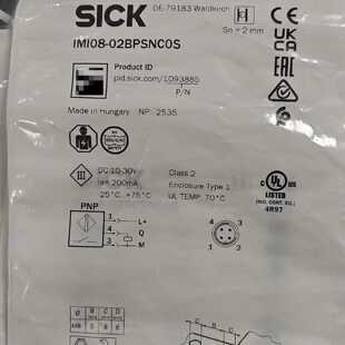 溢价-西克接近开关IMI08-02BPSNC0S，订货号10938
