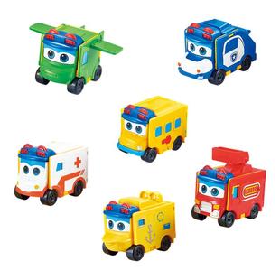 百变校巴变形反转车歌德反变儿童玩具车消防车警察车公交车益智车