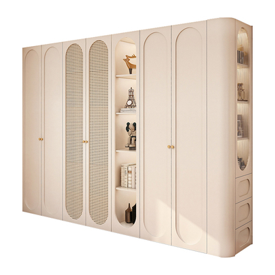 定制实木一门到顶圆弧衣柜