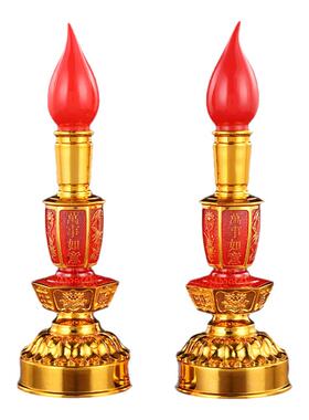 两用led供财神观音蜡烛灯