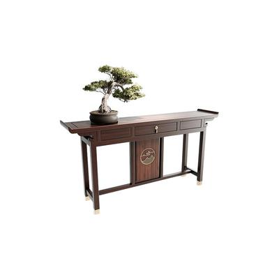 乌金木玄关供桌轻奢风格