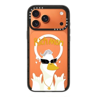 （13-17 Series）ERMUCASE卡通可爱《富有鸭》苹果iPhone17ProMax/17Pro/Air/16ProMax15ProMax/14磁吸手机壳