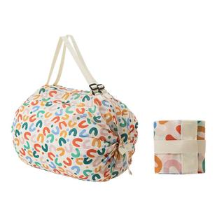 环保购物袋超市大容量收纳袋旅行手提袋出口买菜包超轻便携可折叠