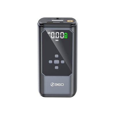 360汽车应急启动电源车载充气泵一体机多功能大容量12V强力搭电宝