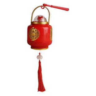 新年灯笼儿童手提灯笼泡泡机2026年新款马年过年春节电子电动玩具