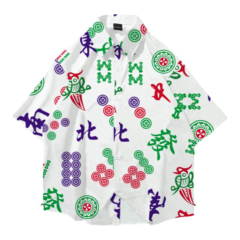 麻将衬衫短袖长袖速干翻领