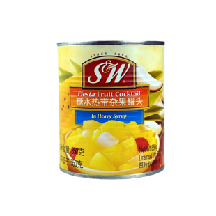 SW杂果罐头850g正品菲律宾进口糖水水果罐头烘焙甜品西餐原料整箱