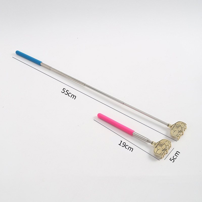 新款直销八戒源头工厂不锈钢伸缩老头乐抓痒器不求人抓背器痒痒挠