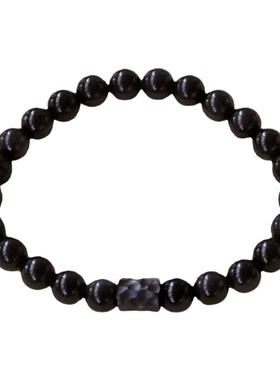 男女黑曜石原创设计手串手链天然