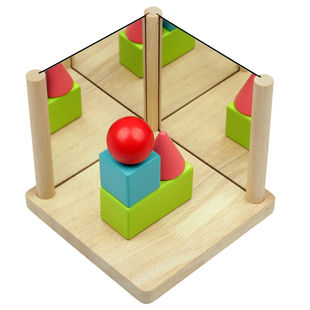 幼儿园科学区区域材料中班大班数学教具镜像玩具儿童空间思维训练