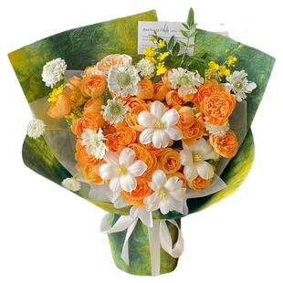 多巴胺玫瑰混搭鲜花花束速递同城配送女友生日礼物北京上海深圳店