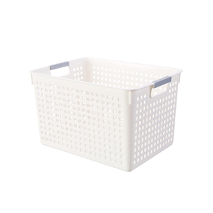 5940.洞洞篮 经典款杂物整理筐带提手可视化收纳篮大号储物箱塑料