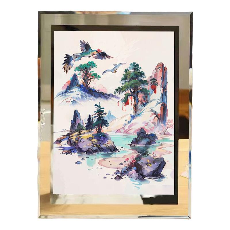 放大！定制远看是字近看是画相框