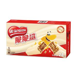 雀巢脆脆鲨牛奶味威化饼干独立装
