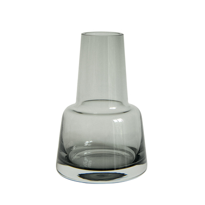 简约锥形玻璃花瓶客厅水培插花