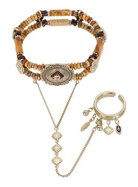 Riotlily/艾特里里游牧猎歌系列手链戒指组合款气质新年女款