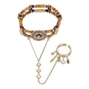 Riotlily/艾特里里游牧猎歌系列手链戒指组合款气质新年女款