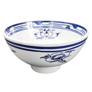 陕西老关中密胺大面碗面馆专用油泼面碗高脚裤带碗大号拉面碗商用