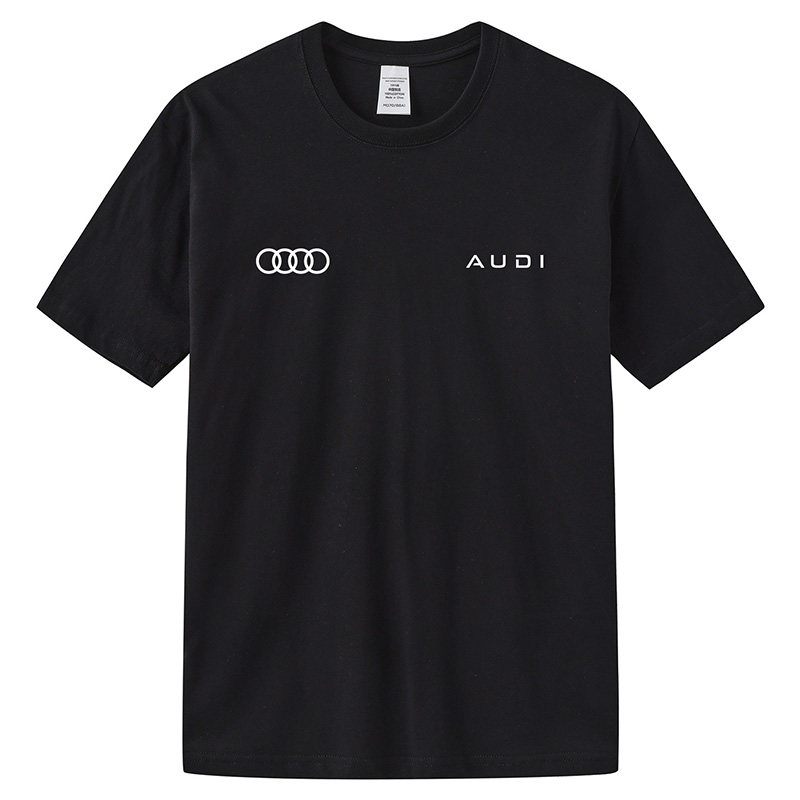 新款AUDI上汽奥迪工作服短袖T恤夏季4S店销售车友会工装定制logo