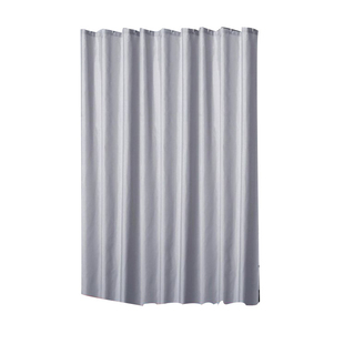 纯色银灰布料浴帘隔挡防水防霉卫生间窗帘遮挡帘洗澡保暖挡水帘子