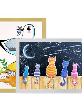 照片相框儿童作品画框奖状贴墙