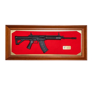 建设工业qbz191纪念日半剖枪模型浮雕珠海航展兵装文创纪念品摆件