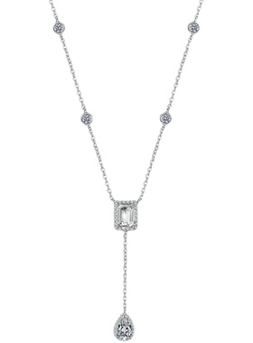 爆闪泡泡项链莫桑石网红简约个性