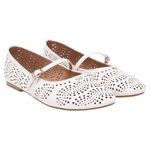 SAM EDELMAN山姆爱德曼26春新白金玛丽珍透气洞洞浅口单鞋CIRCUS