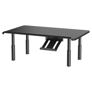 金属可升降电脑增高架显示器支架台式一体机笔记本屏幕抬高垫高底座支撑托架办公室桌面键盘置物台