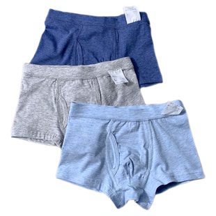 日系简约~婴儿棉A类3件装 儿童内裤 氨纶精梳棉平角内裤 三角内裤