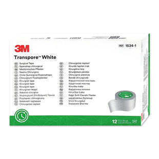 美国3M医用胶带儿童透气防过敏 敏感肌肤专用胶布1534-1宽