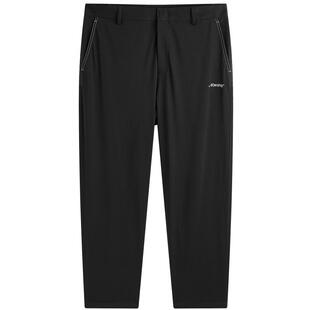 太平鸟男装刺绣休闲裤夏季弹力锥形裤男士修身透气裤子