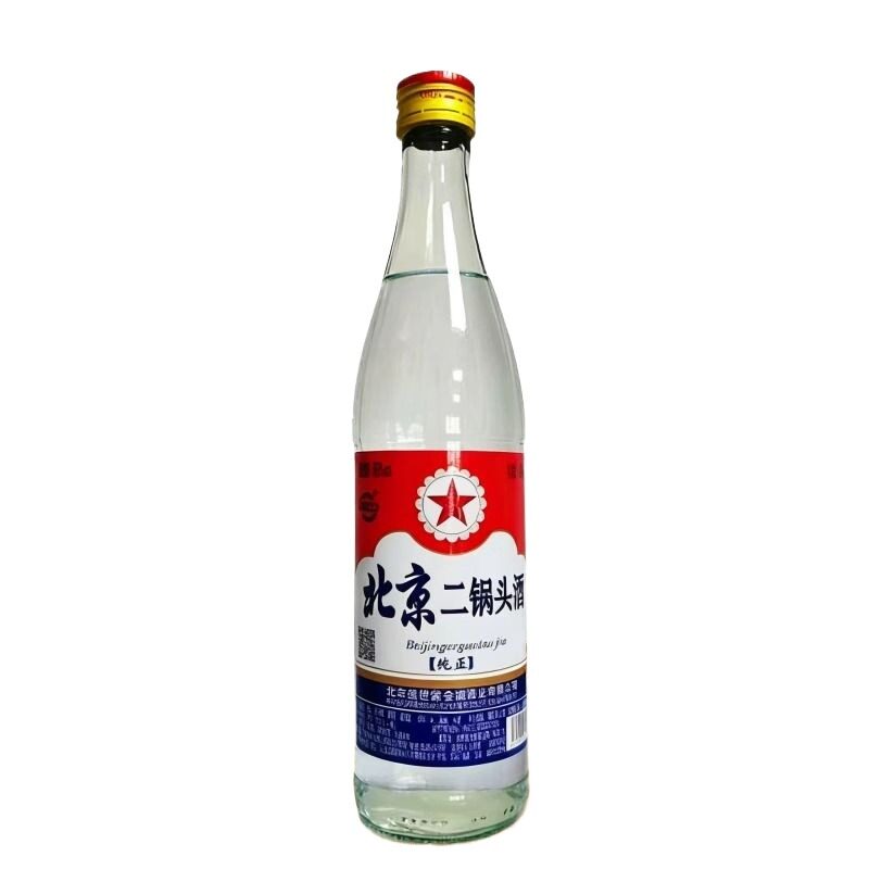 北京二锅头56度白瓶500ml清香型高度白酒纯粮食口粮酒传统酿造