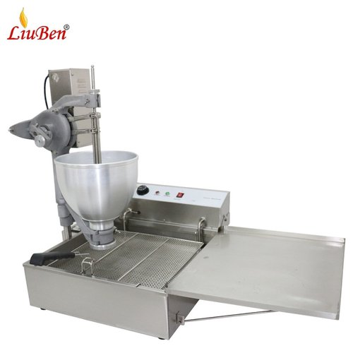 商用台式电动波提甜甜圈机不锈钢多花形多拿滋甜甜圈油炸机波提机