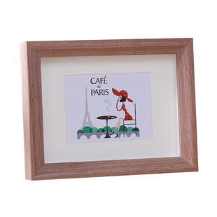 简约实木相框摆台精致冲洗打印带做成6 7 8 1012寸儿童照片架挂墙