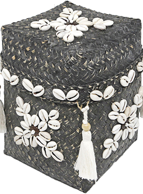 ins手工编织桌面首饰盒