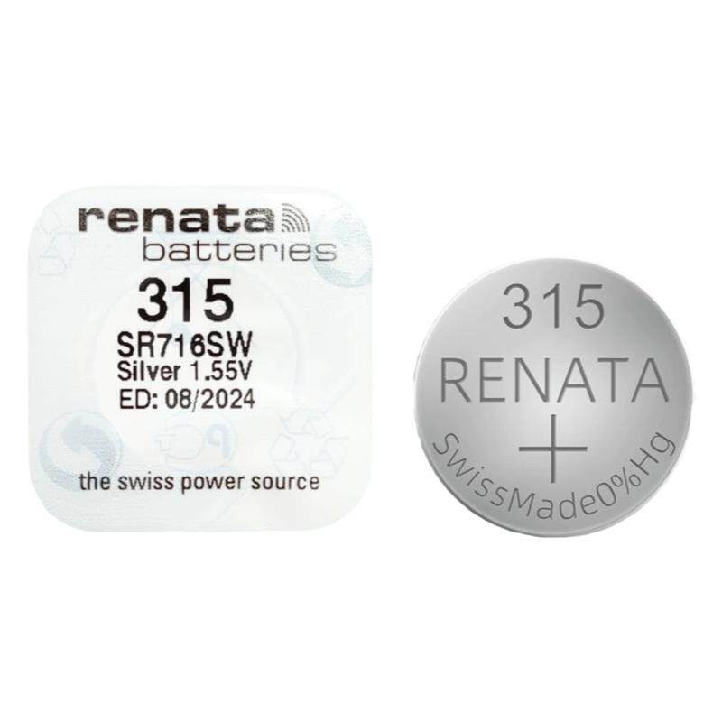 进口RENATA瑞士315氧化银手表电池SR716SW适用雷达天王表纽扣电子