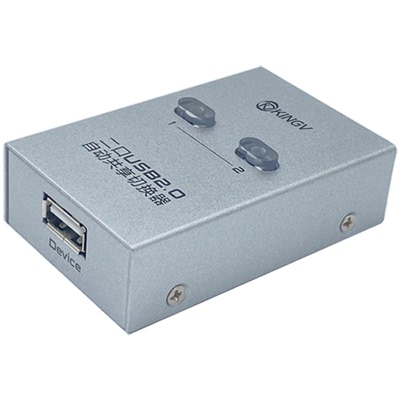 王视USB切换器共享器2口一拖二