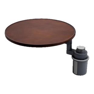 适用比亚迪海豹06海狮护卫舰07车载茶台悬浮小桌板实木可旋转圆桌