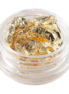薄轻甲油胶碎金箔金银丝贝壳亮片