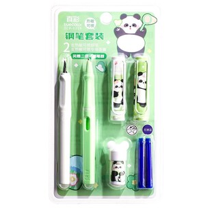 真彩热敏可擦钢笔学生用三年级热可擦卡皮巴拉熊猫补充0.38正姿钢笔替换墨囊练字笔女生可以擦掉的钢笔礼品