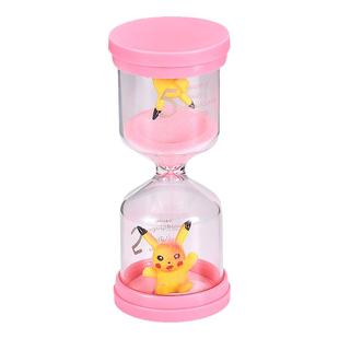 马卡龙塑料沙漏计时器防摔3-30分钟内置卡通公仔刷牙装饰摆件