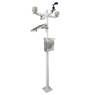 小型气象站一体化监测温度计风速风向PM2.5百叶箱光伏室外气象仪