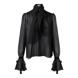 ERINRAE丨重磅真丝荷叶边设计感双飘领气质百搭衬衫 ED314017SE20