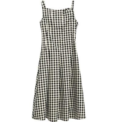 播格子连衣裙女商场同款2024夏新款气质优雅吊带长裙BDR1LD0054