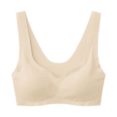 郡是日本制无痕无钢圈背心文胸