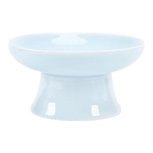 陶瓷中式高脚果盘茶点盘茶几高点盘会所餐厅坚果盘轻奢摆盘水果盘