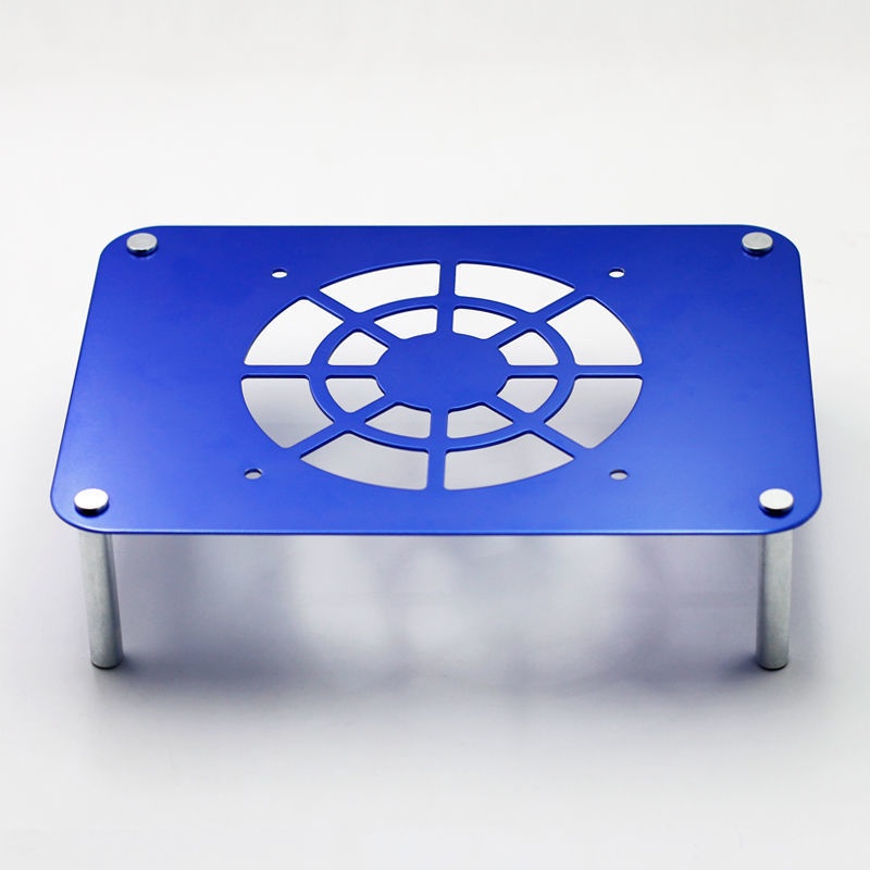 路由器散热器支架放置架子降温光金属电视支架猫铝静音单层机顶盒